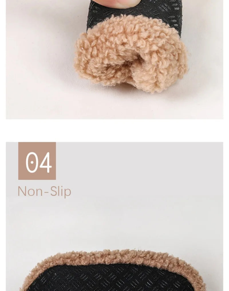 Autumn Winter Baby Slippers Toddler Plush Floor Sock Shoes Boy Girl Children Soft Anti-slip Walking Shoes Indoor Home Kids Shoes