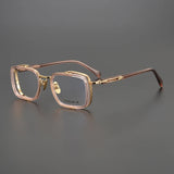 Exquisite Titanium Handmade Glasses Frame Mens Women Retro Square Spectacle Frames Eyeglasses Japanese Design Oval Round Eyewear