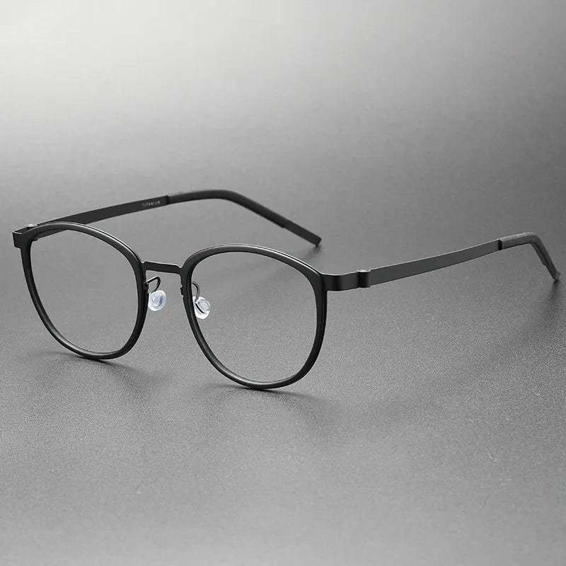 9737 new integrated screwless pure titanium glasses frame