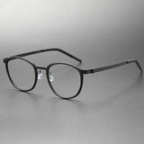 9737 new integrated screwless pure titanium glasses frame