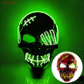 One-Eyed Pirate Skull LED Glow Mask Halloween Party Cosplay Props Prank Toy Cold Light Horror Ghost AC188