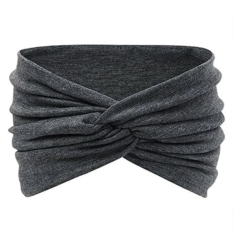 Twisted Wide Headbands for Women Extra Large Turban Workout Headband Fashion Yoga Hair Bands Boho Twisted Thick Hair Accessories