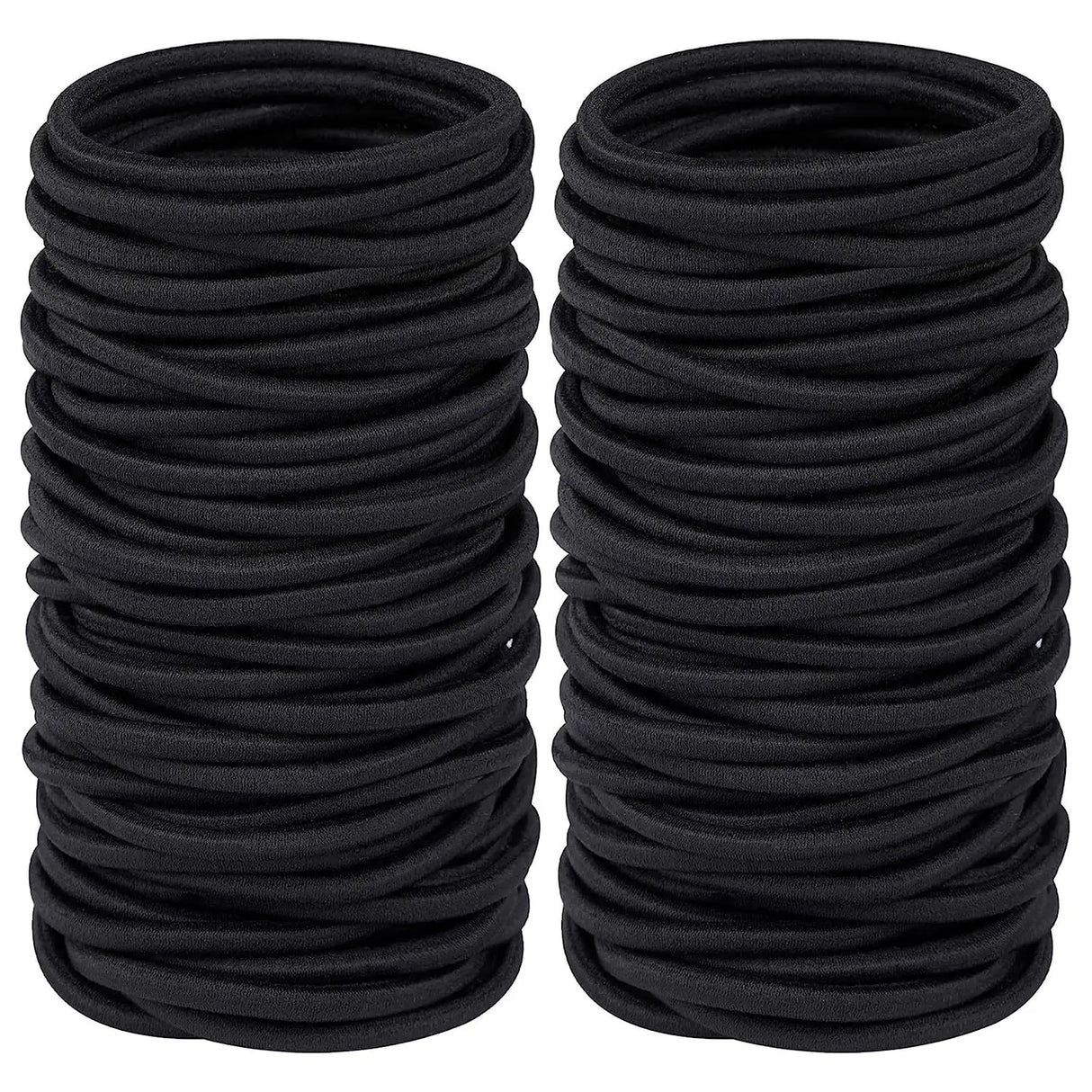 100Pcs Black Elastics Small Hair Ties Elastics Small Hair Rubber Bands Accessories Ponytail Holders for Women Girls Baby Toddle
