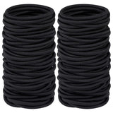 100Pcs Black Elastics Small Hair Ties Elastics Small Hair Rubber Bands Accessories Ponytail Holders for Women Girls Baby Toddle