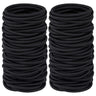 100Pcs Black Elastics Small Hair Ties Elastics Small Hair Rubber Bands Accessories Ponytail Holders for Women Girls Baby Toddle