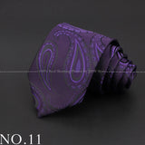 New Design Wedding Men Tie Purple Solid Striped Paisley Flower Neckties Men Business Dropshipping Groom Collar Accessories Gift