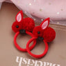 Hair Accessories Girls Ties Elastique Cheveux Fille Gomas Elasticas Furry Korean Kinder Kleding Rabbit Ears Scrunchie Headbands