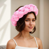 Women Braids Headbands Candy Color Elastic Hairbands Female Bandanas Girls Diamonds Hair Bands Headwear Accessories