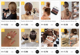 Autumn and Winter Korean Woman Elegant Black Velvet Bow Elastics Hair Band Scrunchies Hair Ties Ponytail Hold Hair Accessories