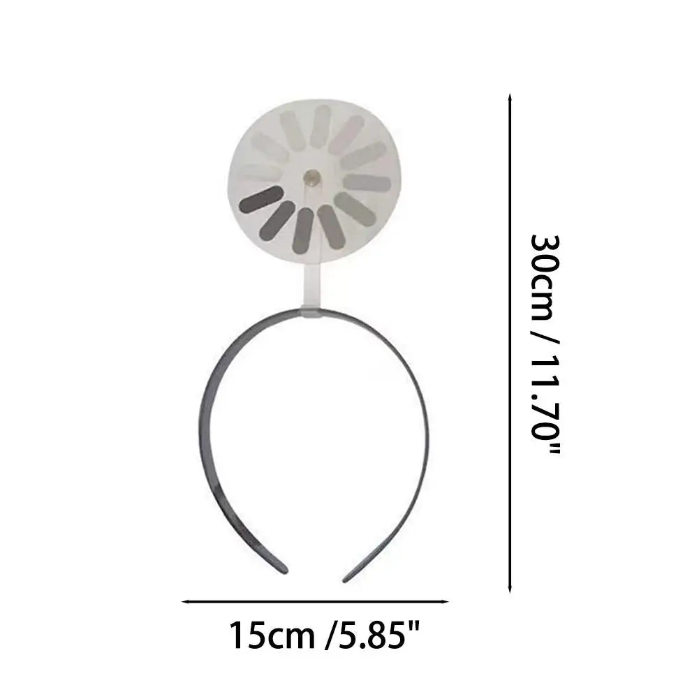 Funny Brain Loading Rotatable Headband Hairpin Downtime Hairpin Creative Moving Hair Clip Hair Accessory