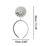 Funny Brain Loading Rotatable Headband Hairpin Downtime Hairpin Creative Moving Hair Clip Hair Accessory