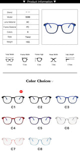 Transparent square Computer Glasses Frame Women Men Anti Blue Light round Eyewear Blocking Glasses Optical Spectacle Eyeglass