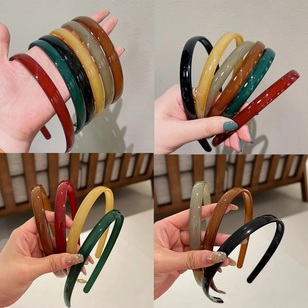 Jelly Color Headbands For Women Girls Headband With Tooth Anti-slip Hairband Hair Accessories For Hair Head Hoop
