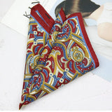 New Dot Red Print Pocket Square Floral Chest Towel Paisley Suits Wedding Gentlemen Hankies Men's Handkerchiefs Pocket Squares