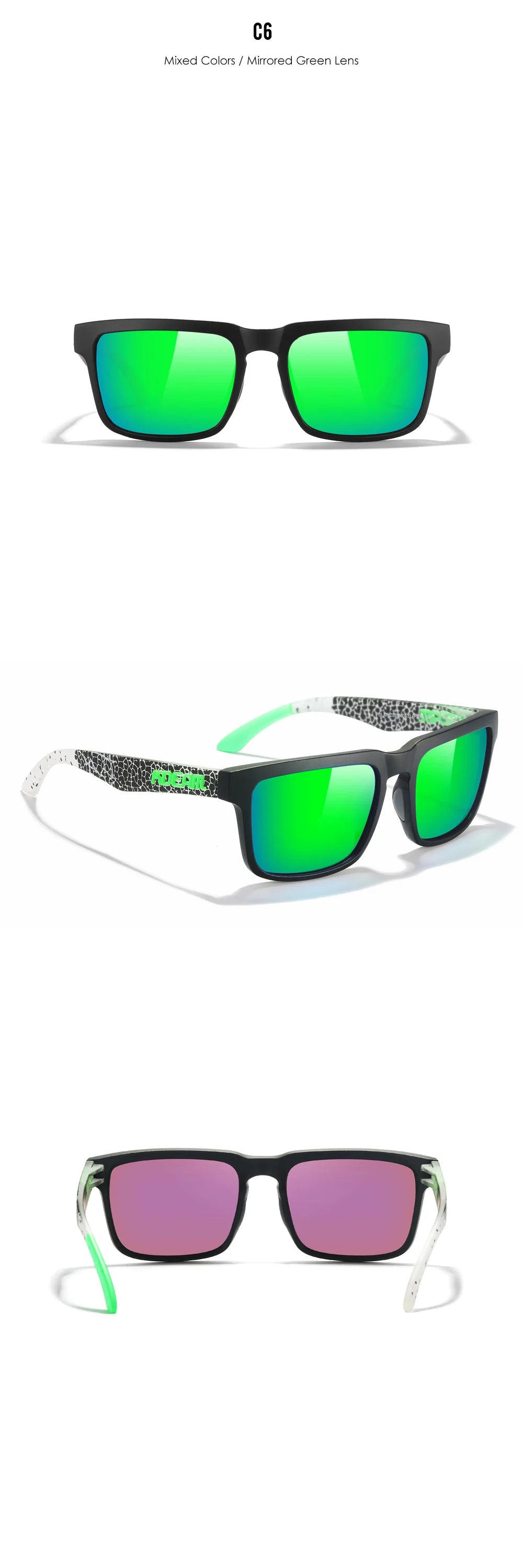 KDEAM Oversized Sunglasses Polarized Photochromic Lenses Night Vision Goggles Designed For Both Men And Women Large Glasses