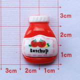 8Pcs/set Cute Mini Sauce Bottle DIY Crafts Fashion Jewellery Hairpin Accessories Making Manicure Hairwear Ornament Accessories