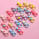 120 件套 Hair Accessories Set for Girls Colorful Bowknot Hair Band Children Ponytail Holder Hair Ties Kids Elastic Rubber Bands