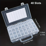 Clearance_1pc 32/40/42/48/56/64 Slots Plastic Storage Box, DIY Diamond Painting Beads Charms Jewelry Accessories Organizer Box_C