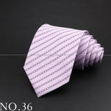 New Design Wedding Men Tie Purple Solid Striped Paisley Flower Neckties Men Business Dropshipping Groom Collar Accessories Gift