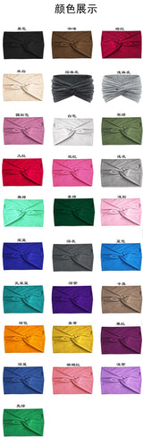 Twisted Wide Headbands for Women Extra Large Turban Workout Headband Fashion Yoga Hair Bands Boho Twisted Thick Hair Accessories