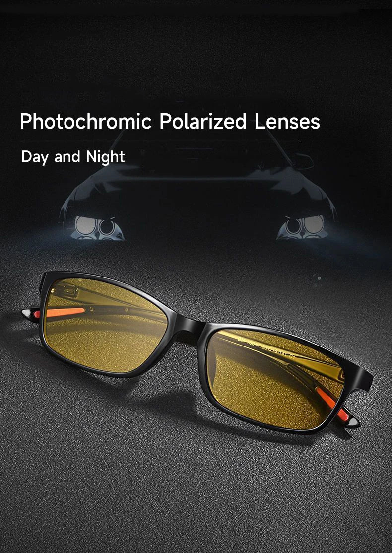 Photochromic Lenses Day And Night Sunglasses Men Driving Sun Glasses Women Ultra-light Sunglass