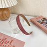 2022 Gentle Pink Womans Hairbands Girl Sweet Plush Wide Side Sponge Headband Hair Hoop Fashion Simple Solid Color Hair Accessory