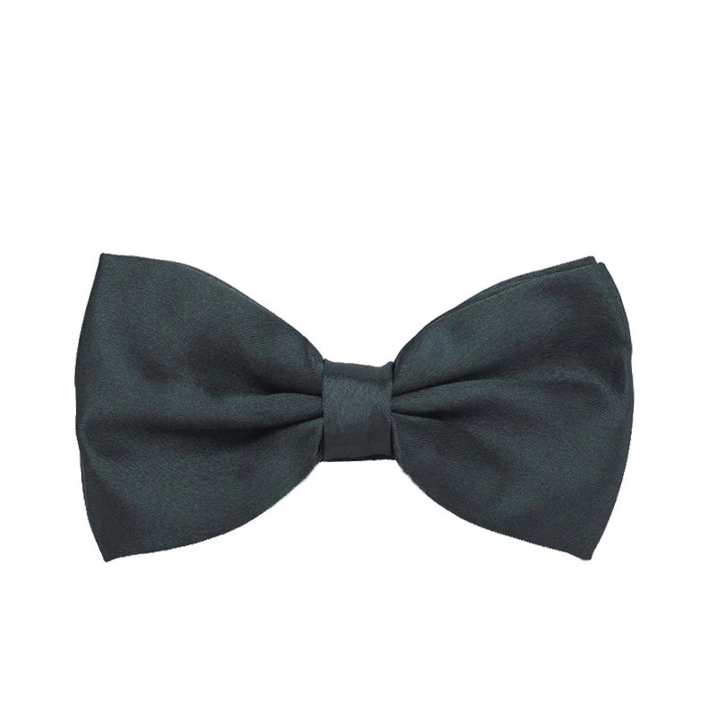 Men Bowties Classic Satin Bowtie Hot Sale Gentleman Necktie For Wedding Party Adjustable Solid Colorful Men Bow Ties Neck Cravat