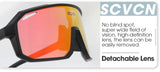 SCVCN New Riding Cycling Sunglasses Outdoor Sports Running Goggles Men's Mtb Bicycle Glasses Women Cycling Eyewear 1 Lens