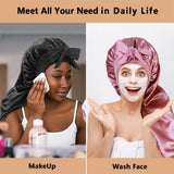 Soft Silky Long Satin Bonnet For Natural Hair And Curly Hair Extra Large Size Hair Cap With Tie For Comfortable Night Sleep 1Pcs