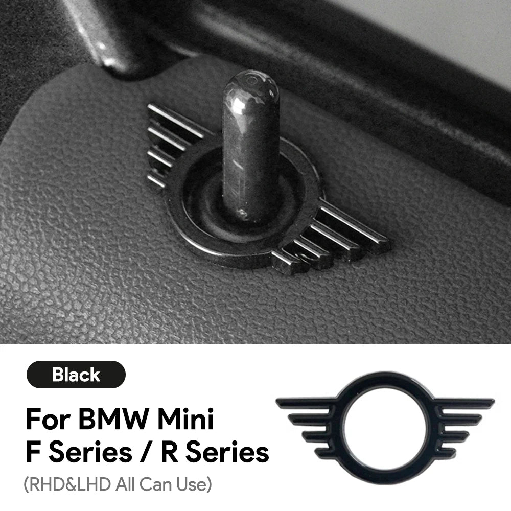 1 piece Metal for Mini Cooper One S F55 F56 F57 F60 R55 R56 R57 Countryman Car Door Lock Pin Wing Emblem Badge Decal