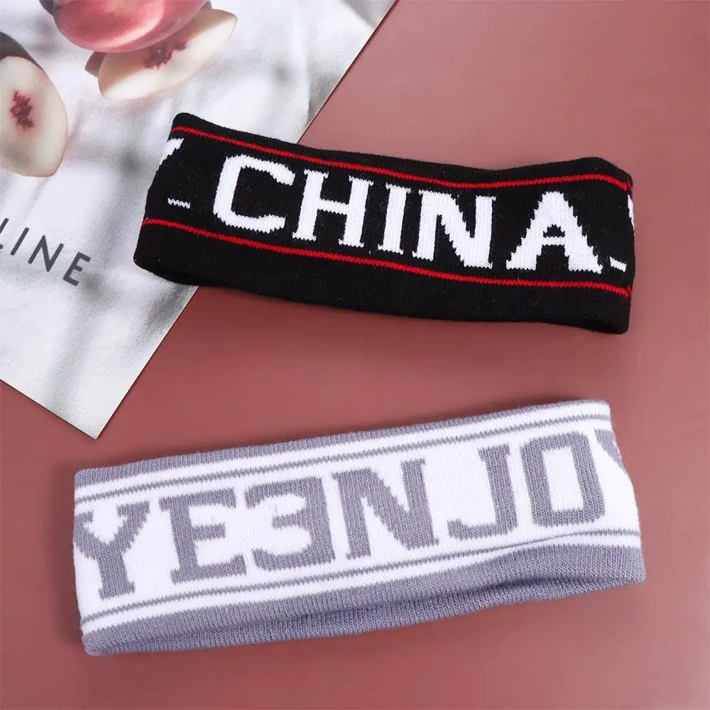 Gym Running Kids Headbands Sweat Hair Bands Yoga Sweatbands For Women Sports Headband Tennis Headwrap Letters Sweat Headband