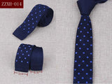 Men's Suits Knit Tie Plain Necktie For Wedding Party Tuxedo Casual Dots Woven Skinny Gravatas Cravats Accessories 25colors