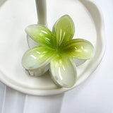 2024 Bohemian Beach Vacation Frangipani Egg Flower Hair Clips Lily Flower Hawaii Beach Hair Claw for Women Girl Hair Accessories