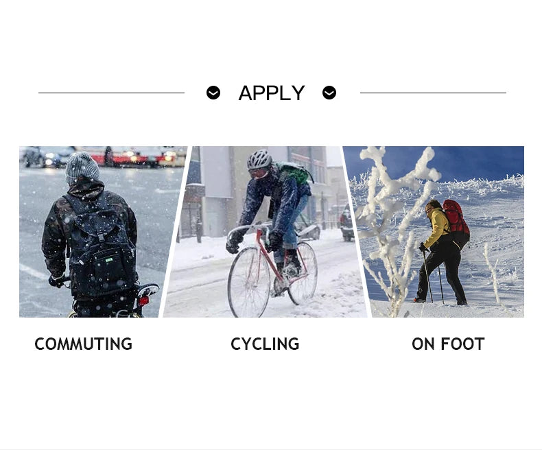 Autumn Winter Motorbike Gloves Men Women Windproof Anti-slip Touchscreen Fleece Keep Warm for Work Gloves Men Sports Bike Black