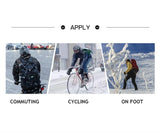 Autumn Winter Motorbike Gloves Men Women Windproof Anti-slip Touchscreen Fleece Keep Warm for Work Gloves Men Sports Bike Black