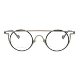 55266 Pure Titanium Glasses Frame Men Round Punk Eyewear 2022 New Male Classic Full Optical Prescription Eyeglasses Frames
