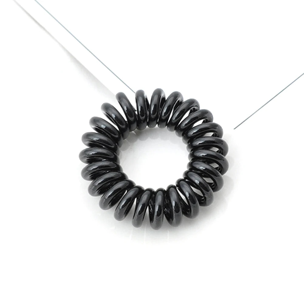 High Elasticity Telephone Coil Hairbands Women Spiral Hair Ties Girl Hair Ring Rope Solid Color Hair Accessories Ponytail Holder