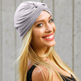 Women's Solid Colour Poplin Forehead Cross Candy Colour Bottomed Hindu Hat Hijab Hat Muslim Hair Loss Scarf Hijab Hat