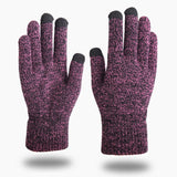 New Winter Men Knitted Gloves Touchscreen High Quality Male Mitten Thicken Warm Wool Cashmere Solid Women Business Gloves Autumn