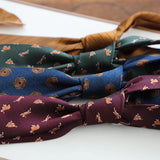 New Jacquard Polyester 8CM Formal Red Brown Neckties Men's Casual Cartoon Neck Tie Suit Cravat Wedding Party Banquet Accessories