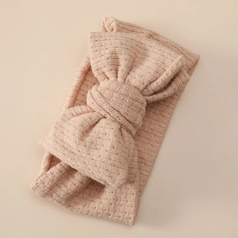 Baby Headband Hair Accessories Infant Girl Hairbands Bows Elastic Turbans for Newborn Babies Cotton Knitted Hair Band Baby Items