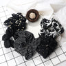 3/5PCS Black White Elastic Hair Bands for Girls Simple Basic Headband Women Rubber Band Hair Accessories Holder Scrunchies Gifts
