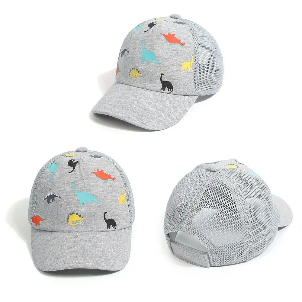Printed Dinosaur Kids Sun Hat Toddler Baseball Hat for Baby Boys Girls Cap Age 0-5Y Sun Hat