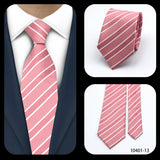 LYL 7CM Luxury Jacquard Red Dots Business Necktie Western Accessories Wedding Guest Gift Bolus Tie Items