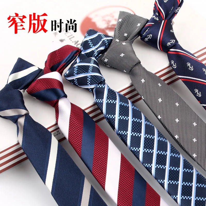 Men ties necktie Men's vestidos business wedding tie Male Dress legame gift gravata England Stripes JACQUARD WOVEN 6cm