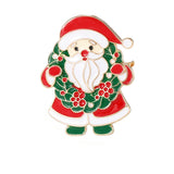 8 Styles Pretty Santa Claus Collection Brooches Candy Canes Wreath Sleigh Reindeer Tree Father Christmas Lapel Pins Xmas Gift