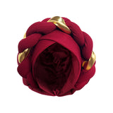 2024 New African Women Pleated Beanie Headwrap Hat Hair Accessories Arab Wrapped Muslim Hijab Turban Cap Female