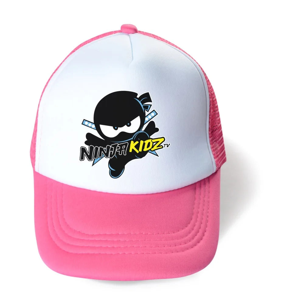 2024 New Cute NINJA KIDZ Baby Hat Kids Boy Adjustable Baseball Caps Boys Girls Hats Children Snapback Hip-Hop Sun Hat