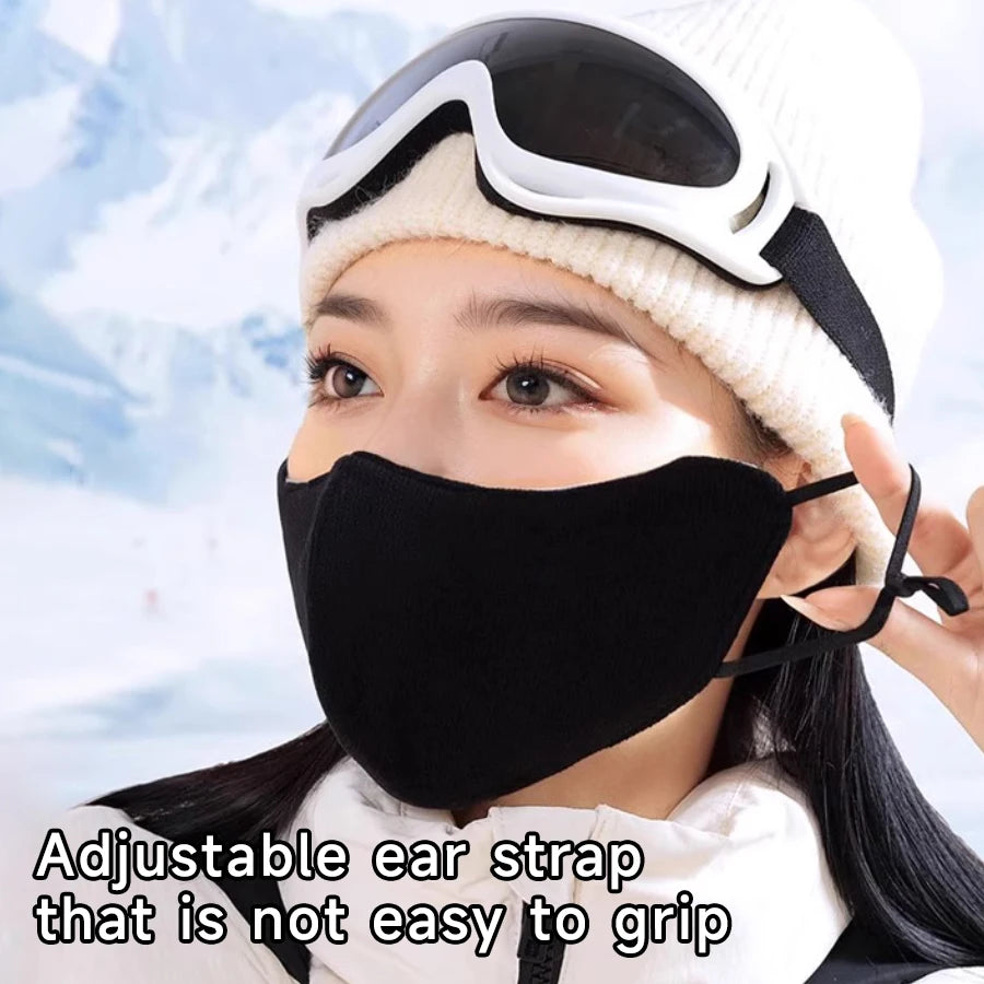 Fashion Warm Face Mask for Women High Quality Washable Reusable Anti Dust Windproof Mouth-muffle Winter Warm Breathable Mask