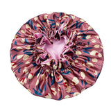 Double Layer Silky Satin Bonnet Women Sleeping Cap Large Reversible Satin Linned Night Sleep Headwrap Hat Hair Wrap Accessories